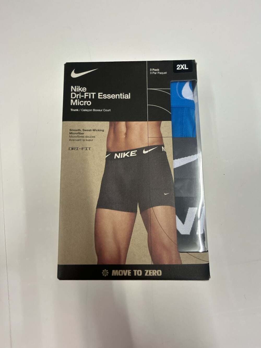 Nike Dri-FIT Essential Micro Trunks 3-Pack Size 2XL